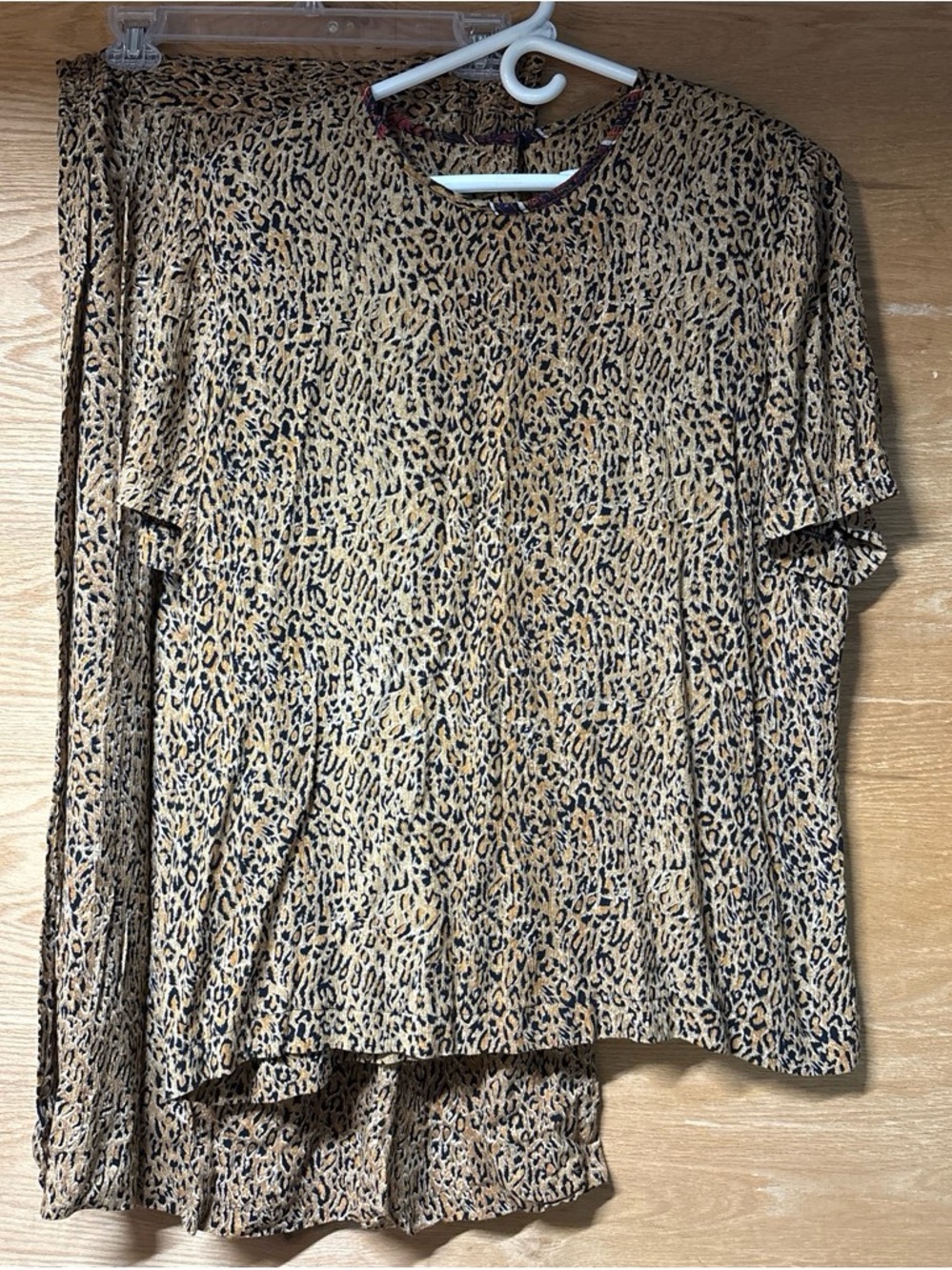 Norton McNaughton Vintage Leopard Print Two-Piece Set - Brown & Black